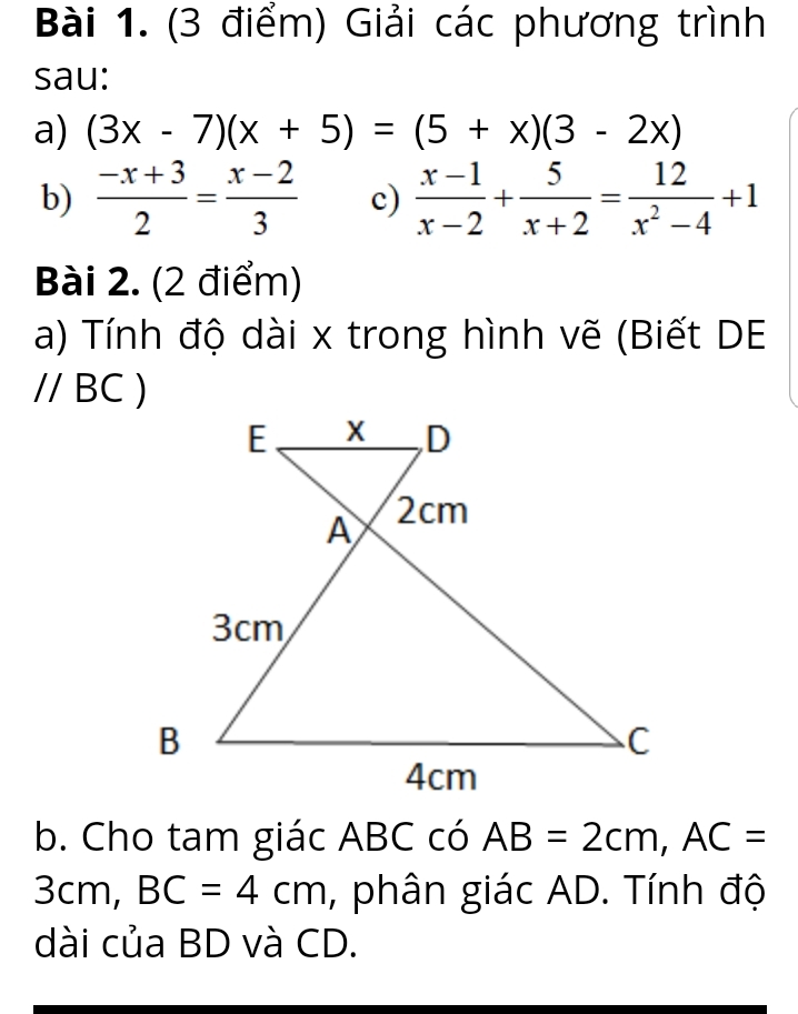 Bộ đề thi giữa học kì 2 lớp 8 có đáp án mới nhất năm 2022 - 2023