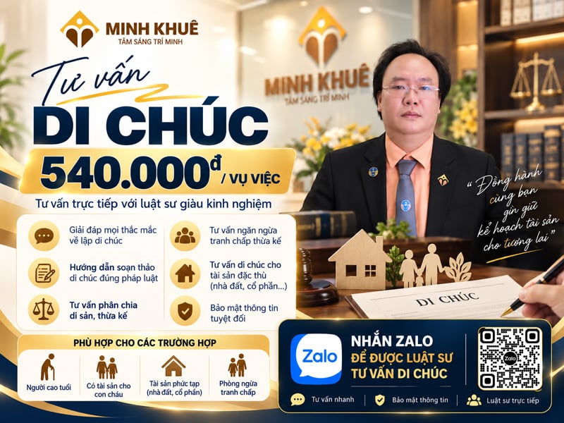 Dịch vụ luật sư tư vấn soạn và lập di chúc trọn gói