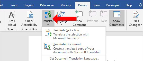 Cách dịch văn bản trực tiếp trong Word nhanh chóng