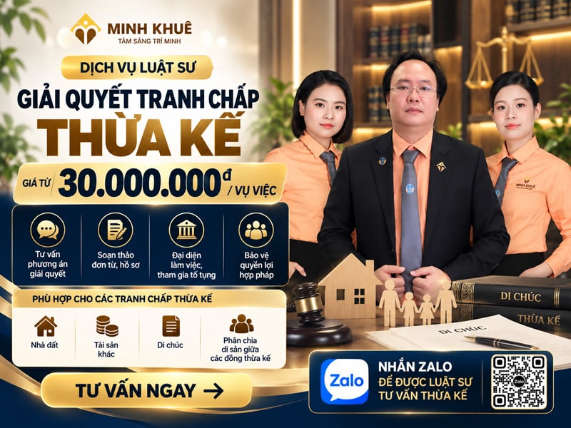 Dịch vụ luật sư giải quyết tranh chấp di chúc, thừa kế