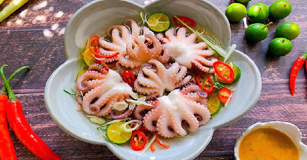 Bạch tuộc làm món gì ngon? Những món ăn từ bạch tuộc hấp dẫn đơn giản