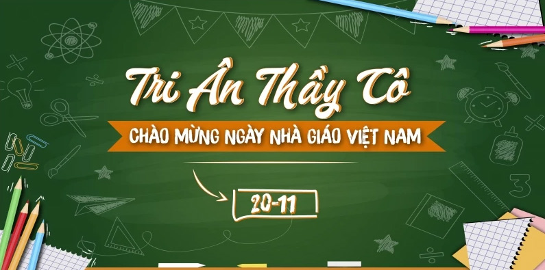 Mẫu phông nền, background mừng ngày Nhà giáo Việt Nam 20/11 đẹp nhất