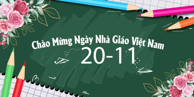Mẫu phông nền, background mừng ngày Nhà giáo Việt Nam 20/11 đẹp nhất