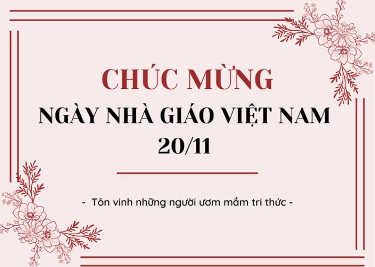 Mẫu phông nền, background mừng ngày Nhà giáo Việt Nam 20/11 đẹp nhất