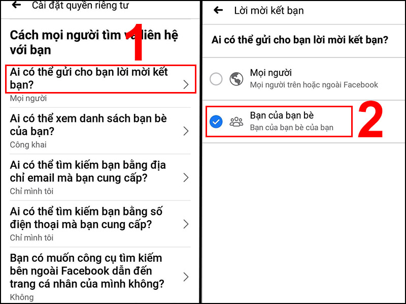 Hướng dẫn cách không cho người khác tìm thấy Facebook trên điện thoại, máy tính