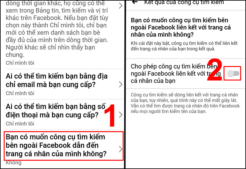 Hướng dẫn cách không cho người khác tìm thấy Facebook trên điện thoại, máy tính
