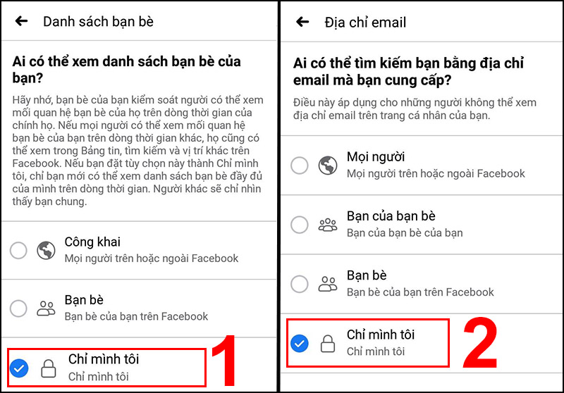 Hướng dẫn cách không cho người khác tìm thấy Facebook trên điện thoại, máy tính