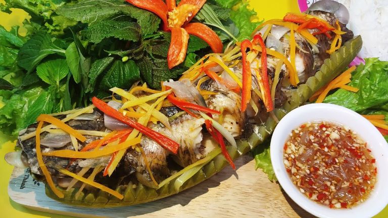 Cá lóc hấp xì dầu