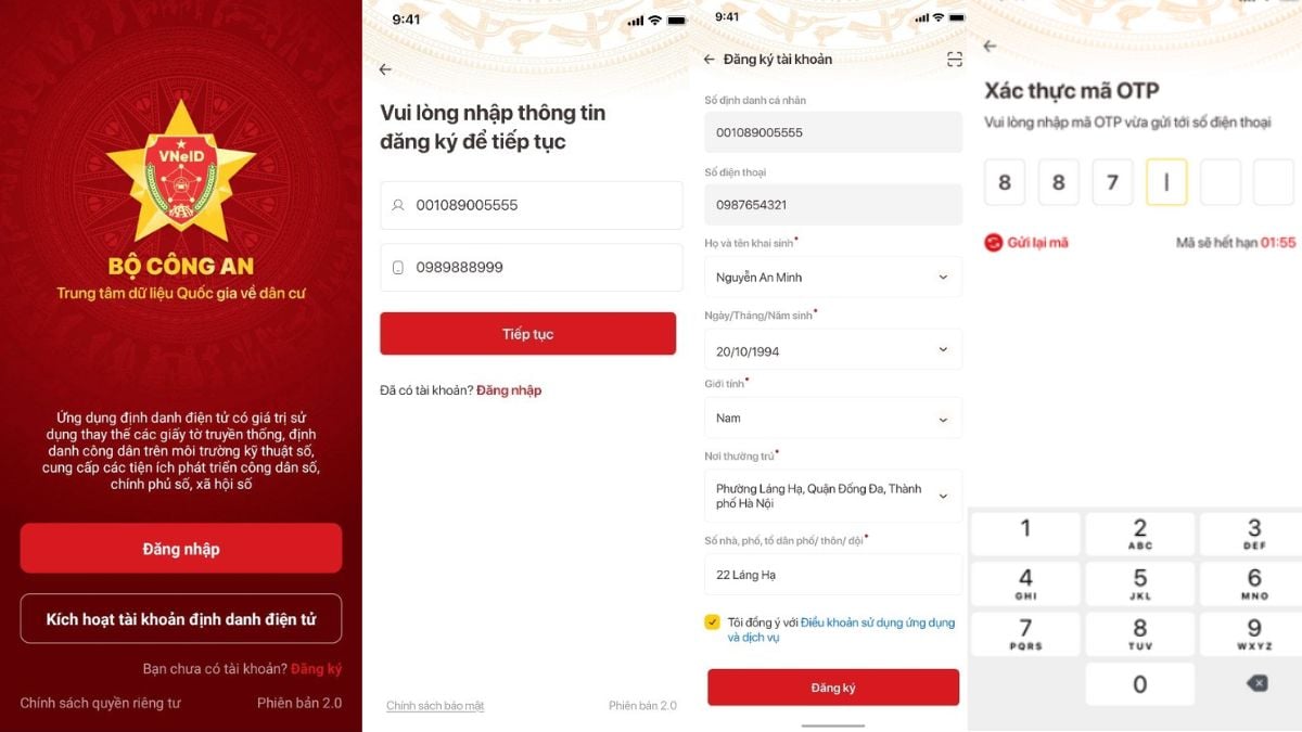 Hướng dẫn đăng ký mã định danh điện tử mức 2 online