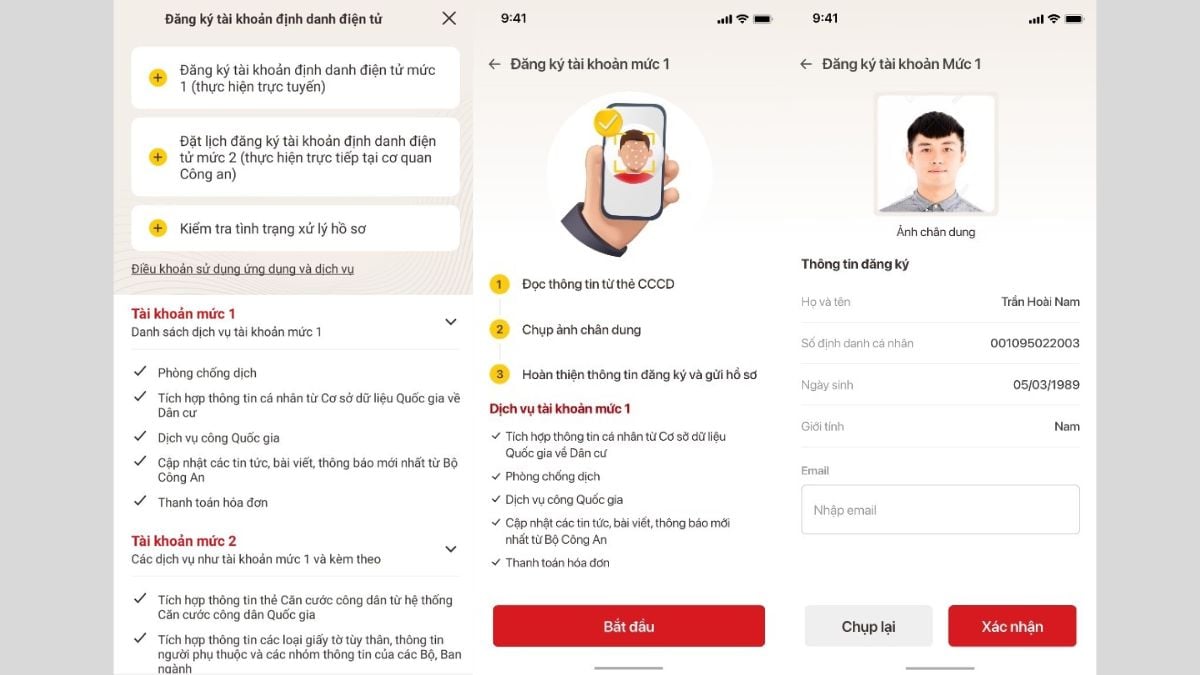 Hướng dẫn đăng ký mã định danh điện tử mức 2 online
