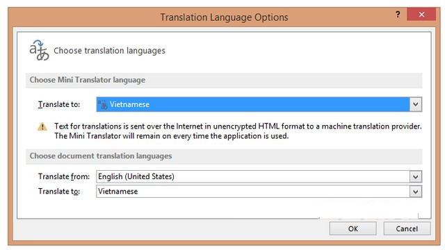 Cách dịch văn bản trực tiếp trong Word nhanh chóng