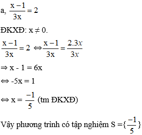 Cách giải phương trình chứa ẩn ở mẫu chi tiết