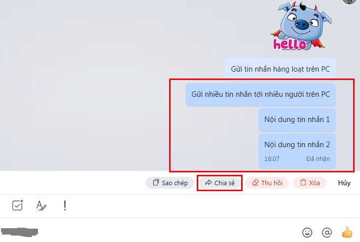 Cách gửi tin nhắn, lời chúc hàng loạt trên zalo, facebook?