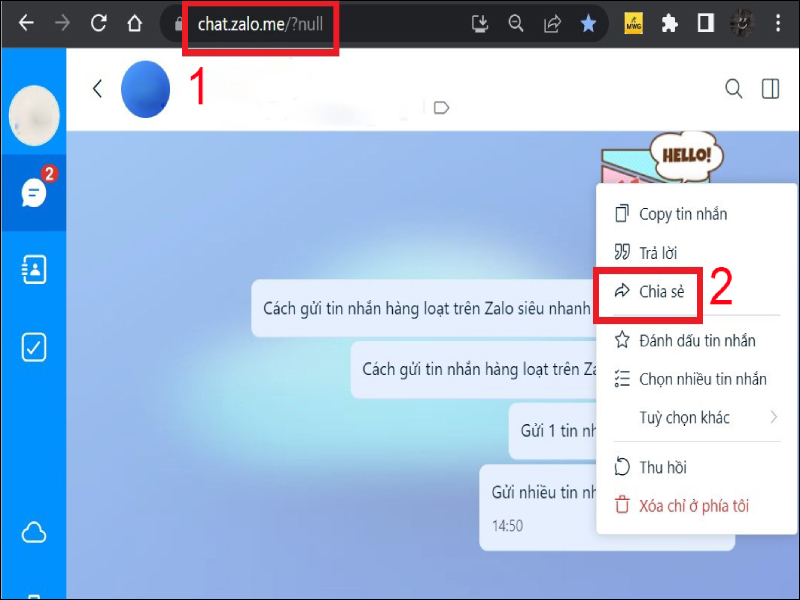 Cách gửi tin nhắn, lời chúc hàng loạt trên zalo, facebook?
