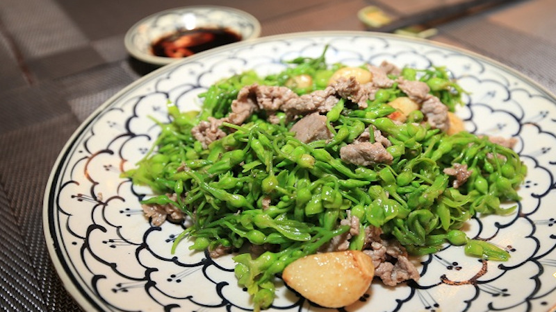 Thịt bò né bông thiên lý