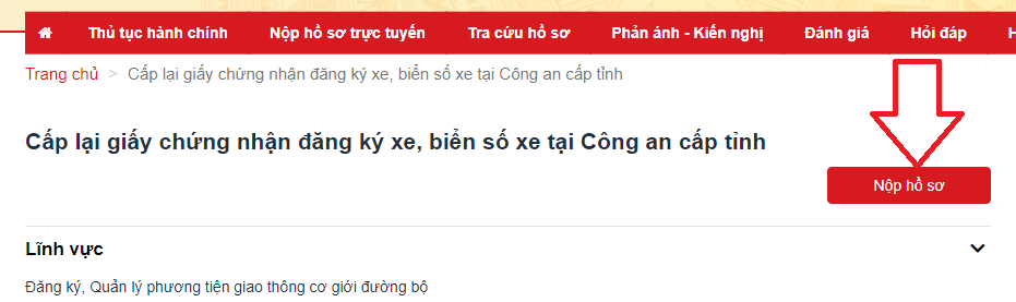 Làm lại giấy đăng ký xe (cà vẹt xe) online như thế nào?