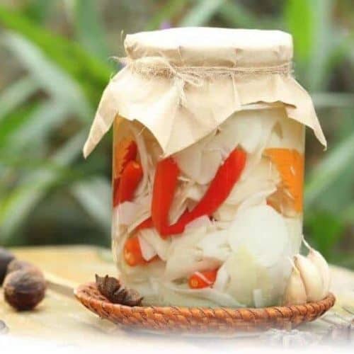 Cách làm món măng chua tỏi ớt ngon giòn, để được lâu đơn giản