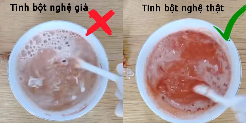 Hướng dẫn cách nhận biết tinh bột nghệ nguyên chất và phân biệt với tinh bột nghệ giả