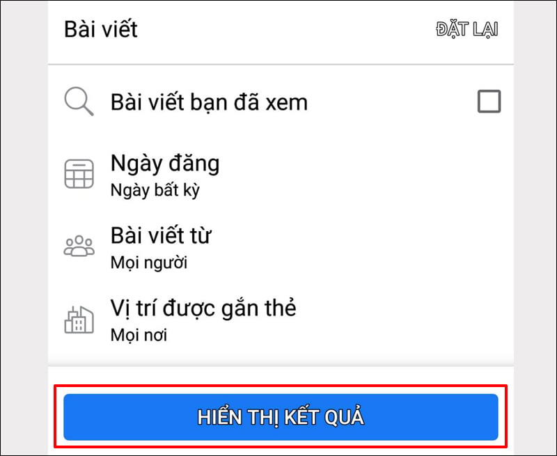 Hướng dẫn cách tìm lại bài viết cũ đã đăng, đã thích hoặc comment trên Facebook