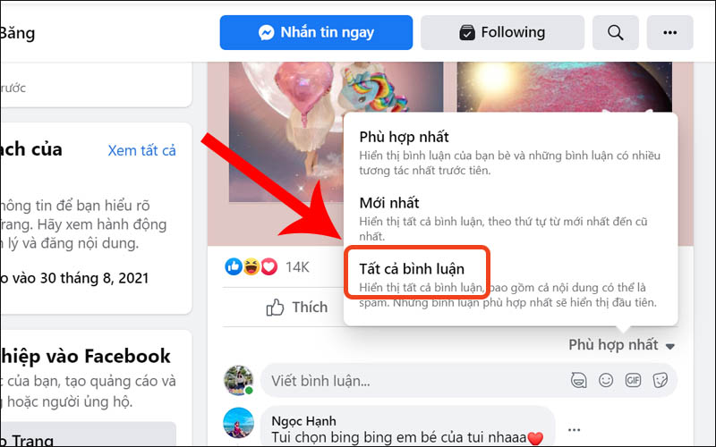 Cách hiển thị tất cả bình luận, xem comment bị ẩn trên Facebook