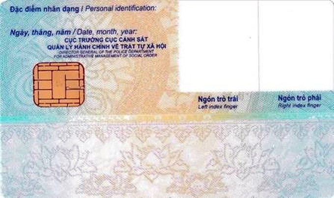 Mẫu thẻ căn cước công dân gắn chip chi tiết được công bố mới nhất