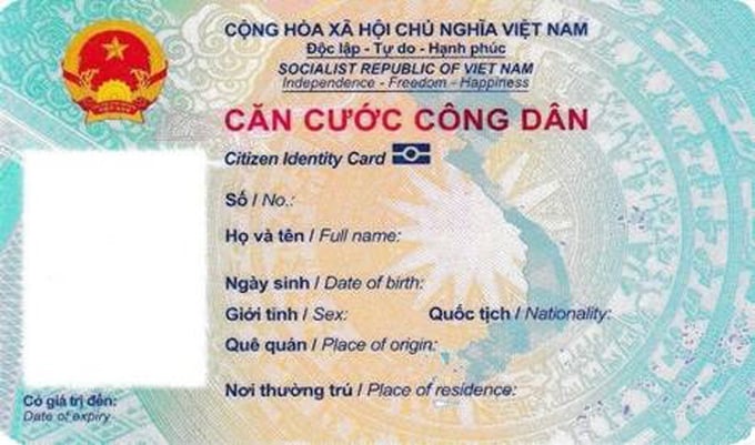 Mẫu thẻ căn cước công dân gắn chip chi tiết được công bố mới nhất