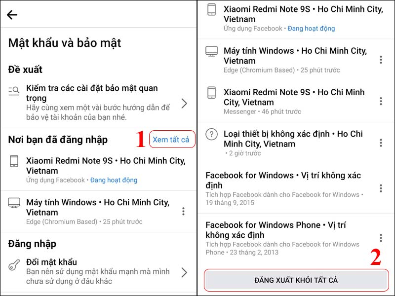 Làm sao để đăng xuất Facebook trên các thiết bị khác từ xa cực nhanh