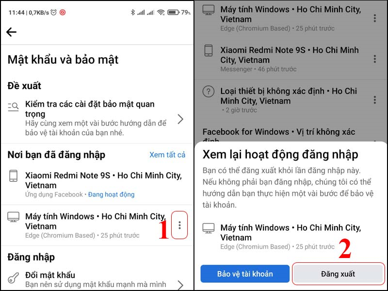 Làm sao để đăng xuất Facebook trên các thiết bị khác từ xa cực nhanh