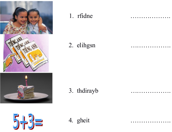 Đề thi học kì 1 môn tiếng Anh lớp 4 có file nghe kèm đáp án