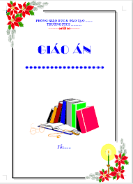 Tải mẫu bìa giáo án đẹp nhất 2023 file Word