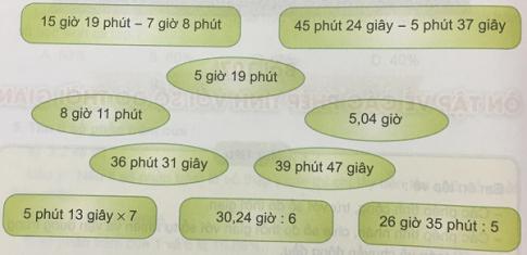 Giải Toán 5 VNEN bài 107: Ôn tập về các phép tính với số đo thời gian