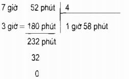 Giải Vở bài tập Toán lớp 5 bài 127: Chia số đo thời gian cho một số
