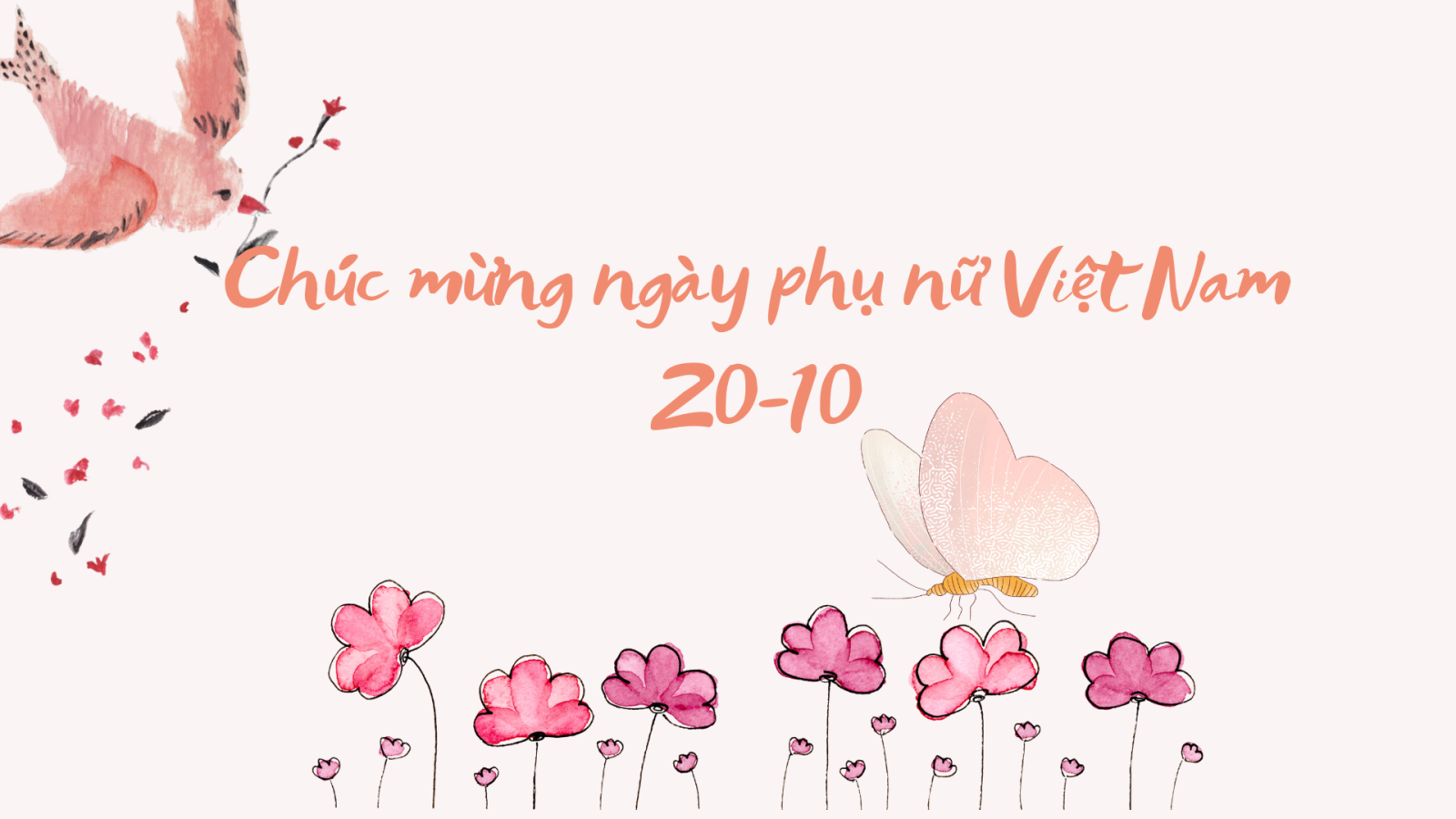 Bộ thiệp đẹp chúc mừng Ngày phụ nữ Việt Nam 20/10