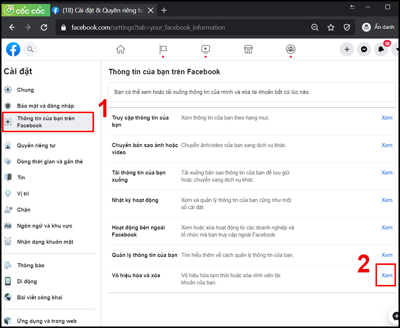 Cách xóa tài khoản Facebook vĩnh viễn trên điện thoại, máy tính