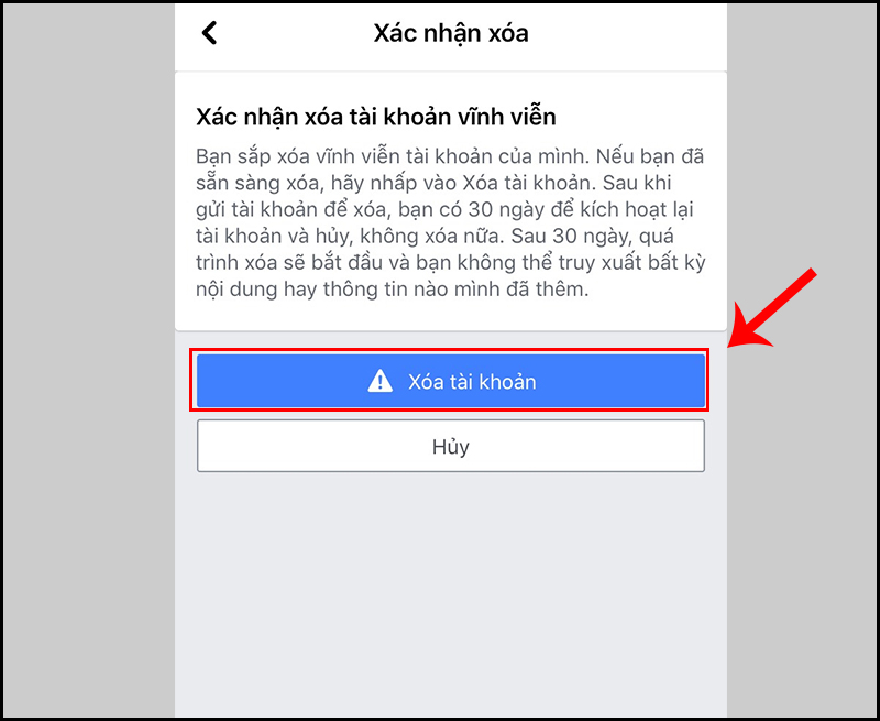 Cách xóa tài khoản Facebook vĩnh viễn trên điện thoại, máy tính