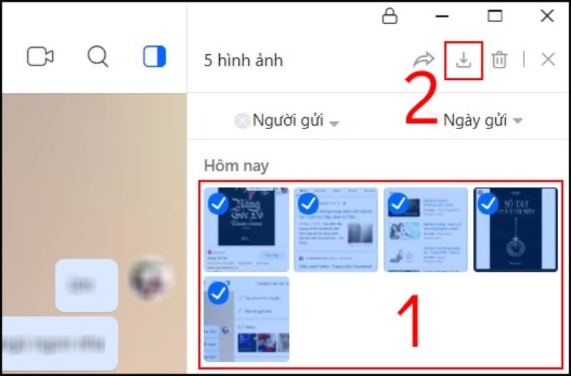 Cách lấy, tải nhiều ảnh từ Zalo về máy tính cực dễ