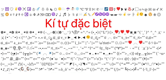 Bộ ký tự đặc biệt icon Facebook độc lạ, đầy đủ nhất 2023