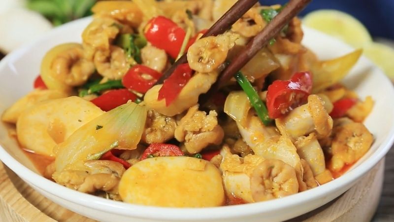 Tổng hợp các cách làm lòng heo xào dai giòn, thơm ngon đậm vị