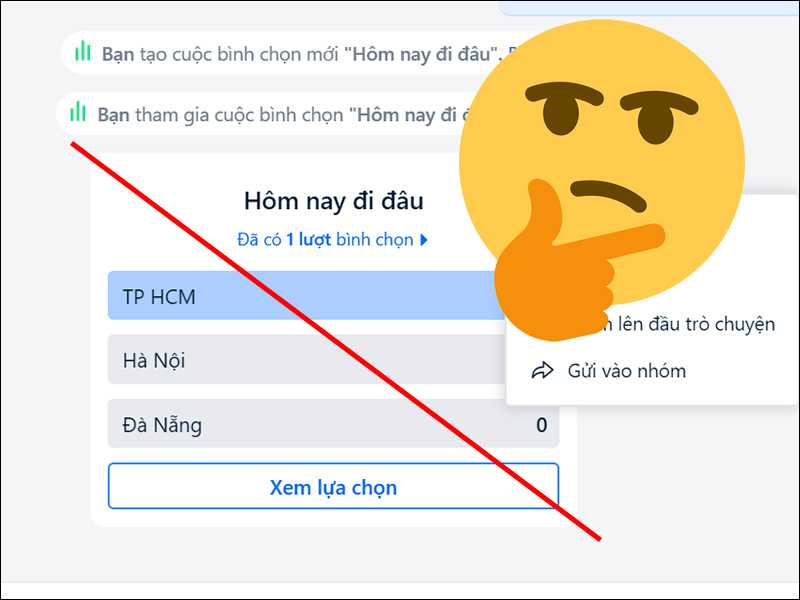 Cách xóa bình chọn trên Zalo qua điện thoại, máy tính?