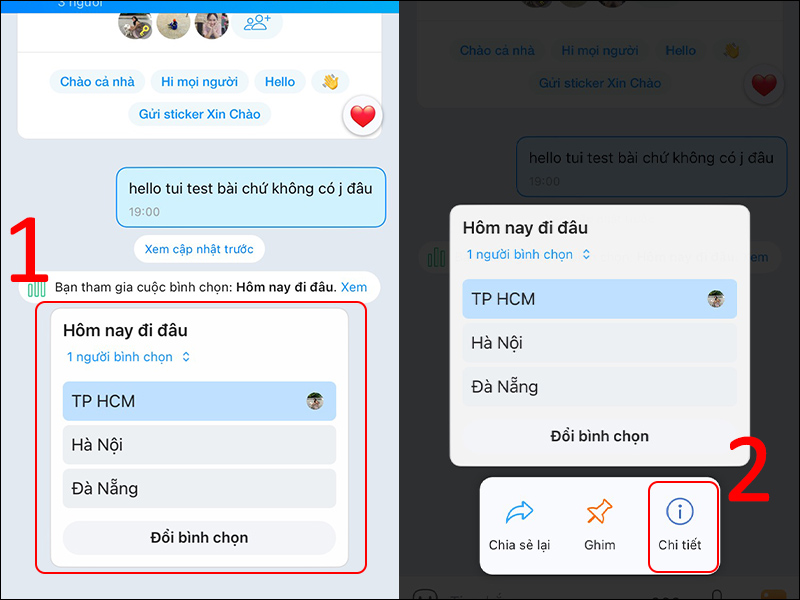 Cách xóa bình chọn trên Zalo qua điện thoại, máy tính?