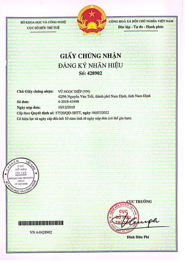 Thủ tục đăng ký nhãn hiệu tại tỉnh Nam Định