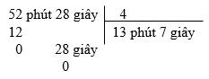 Giải Vở bài tập Toán lớp 5 bài 127: Chia số đo thời gian cho một số