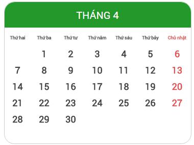 Bài tập toán "Xem ngày, giờ, tháng, xem lịch" - Toán lớp 2