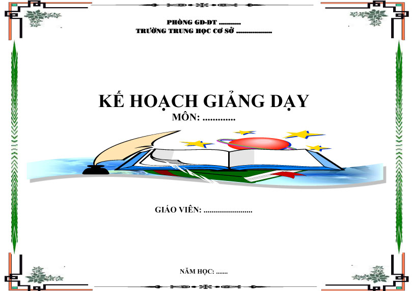Mẫu giáo án đẹp cho năm học mới