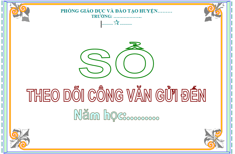 Mẫu sổ theo dõi công văn đến mới nhất năm 2023