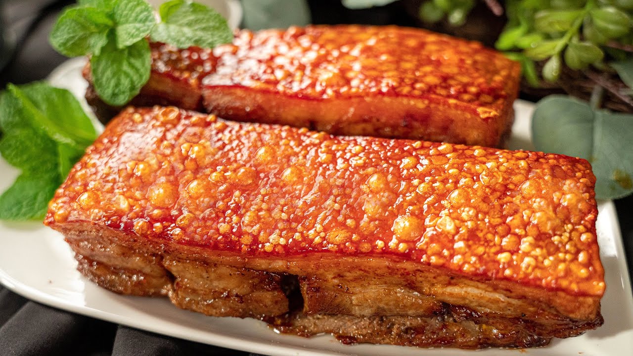 Cách rán thịt lợn giòn bì ngon tại nhà
