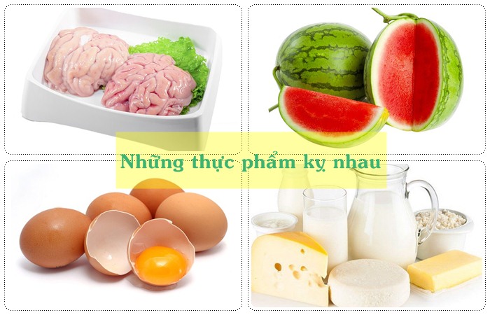 Tổng hợp một số món ăn kỵ nhau nguy hiểm không nên kết hợp