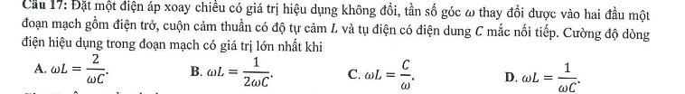 Đáp án đề minh họa 2023 môn Vật lý thi tốt nghiệp THPT Quốc gia