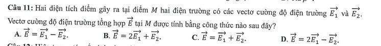 Đáp án đề minh họa 2023 môn Vật lý thi tốt nghiệp THPT Quốc gia