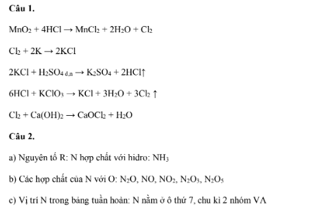 Đề thi giữa học kì 2 môn Hóa học lớp 9 có đáp án năm 2022 - 2023